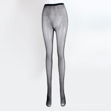 Fabricante de padrões de malha preta de arco de malha arrastão corpo meias mulheres sexy meia-calça